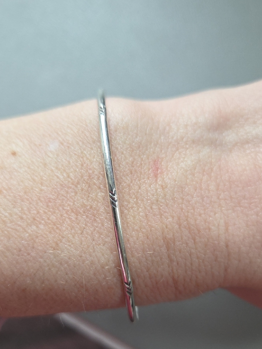 Sterling Silver Thin Bangle Bracelet